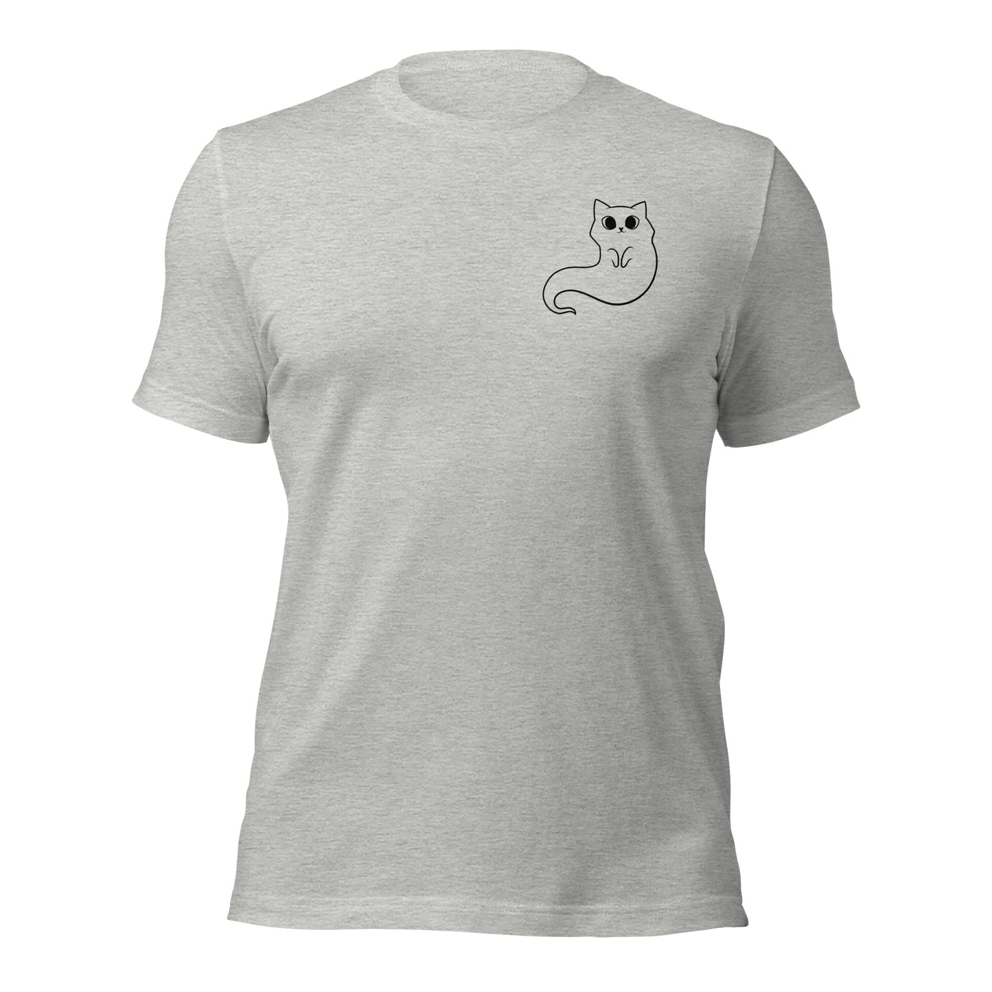 Halloween Shirt Cat Shirt Cute Cat Ghost Tshirt