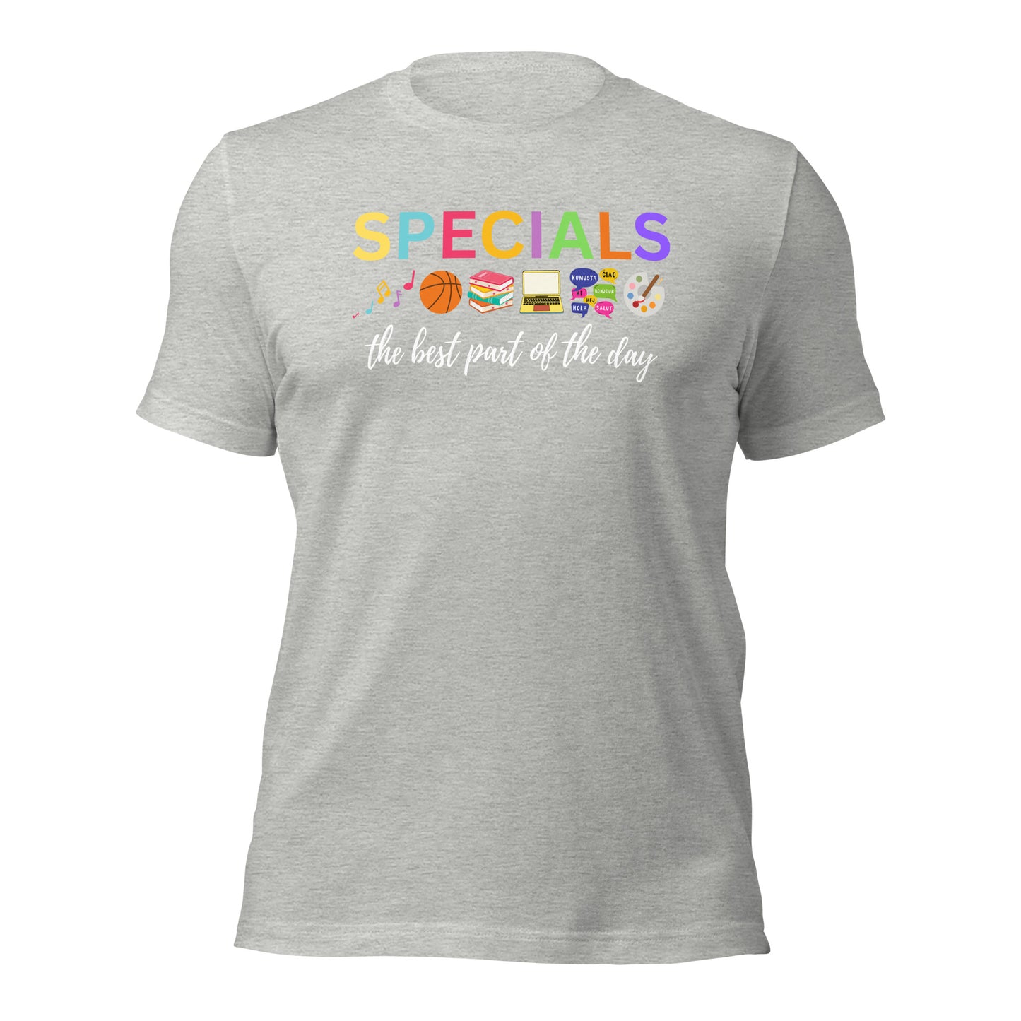 Specials Teacher Team Shirt: Art, Music, PE, Library/Media, Language/Spanish, Technology