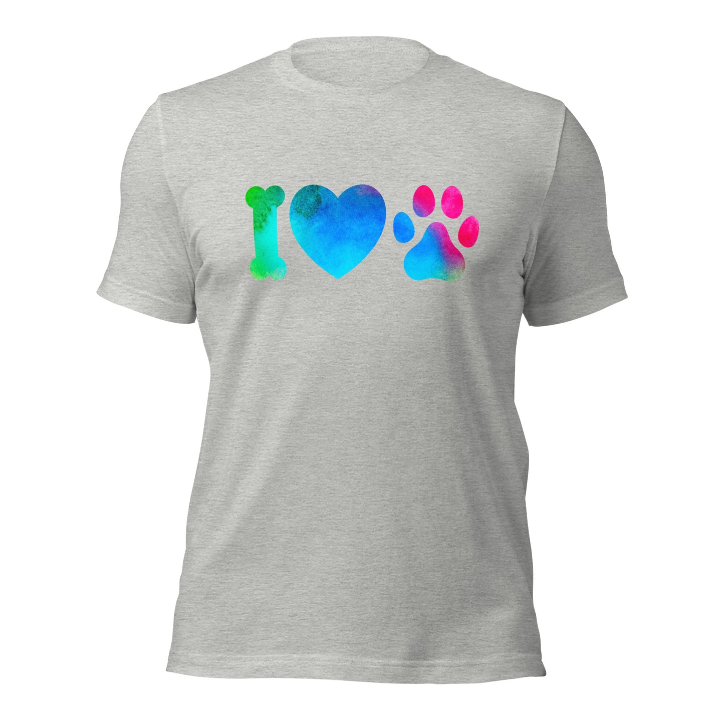 I Love Dogs Shirt Paw Print Shirt