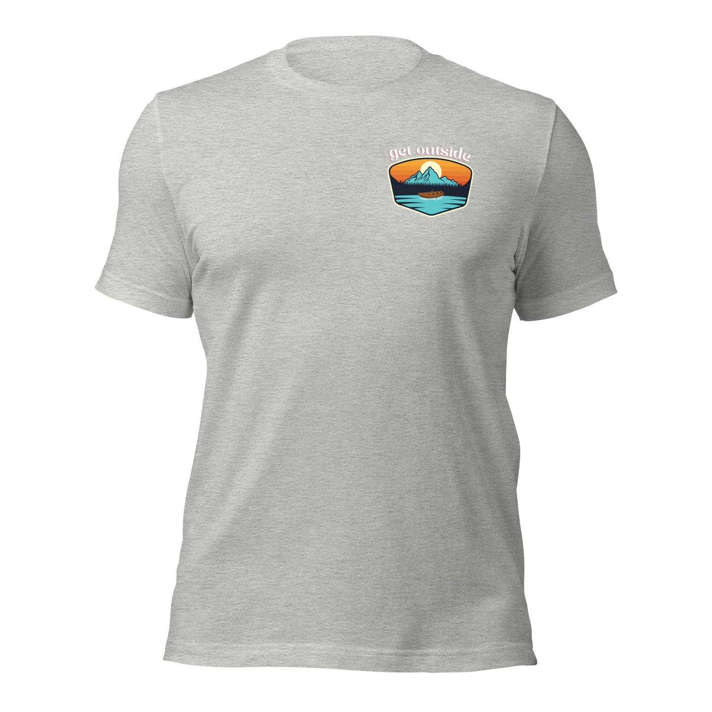 Get Outside Shirt Mountain Shirt Hiking Shirt Camping Shirt Explore Nature Tshirt