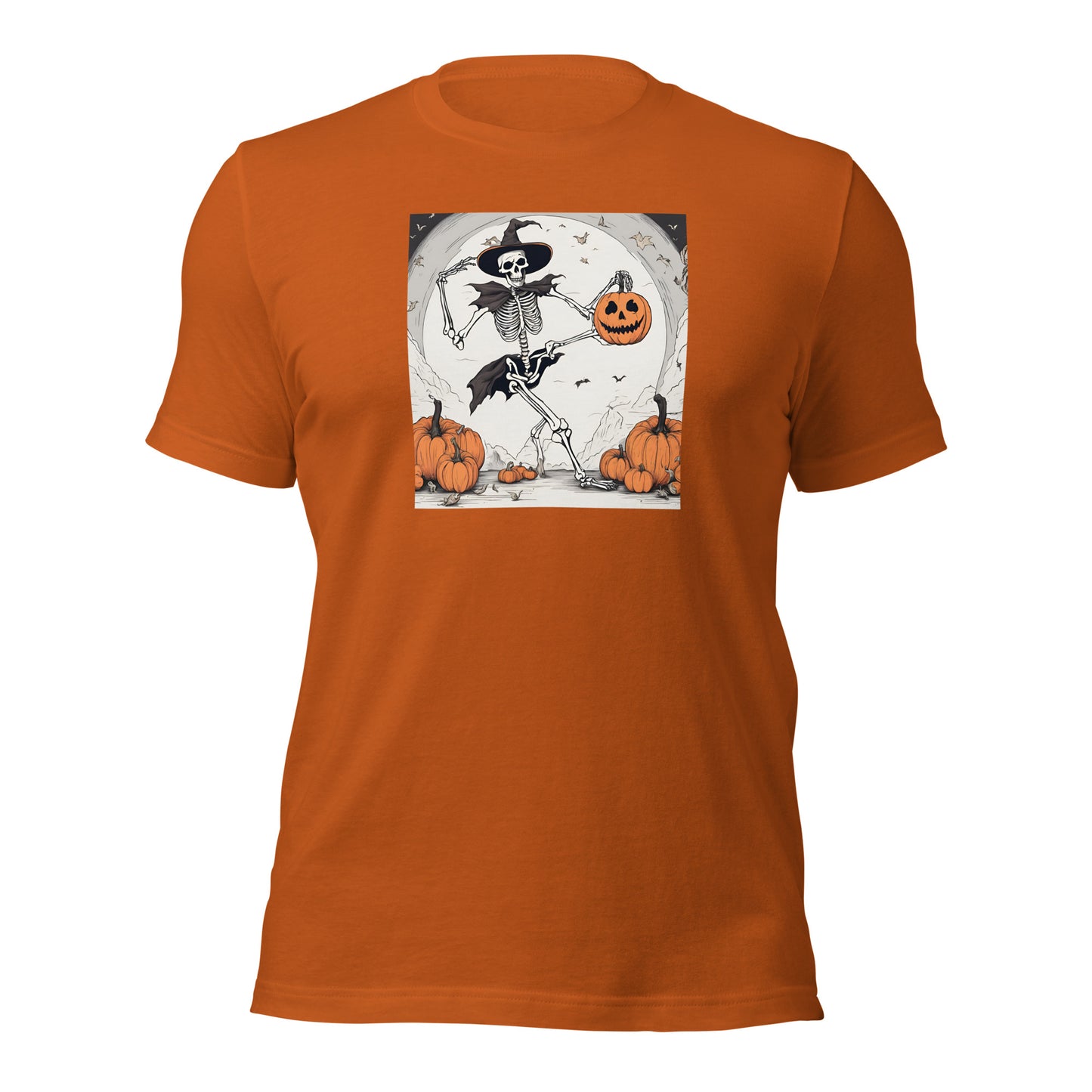 Skeleton Shirt Halloween Tee Skeleton Witch Pumpkin Shirt