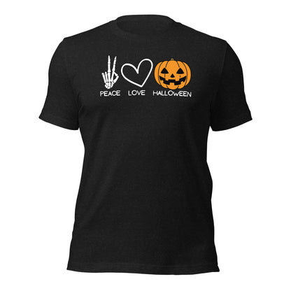 Peace Love Halloween Shirt Skeleton Halloween Shirt