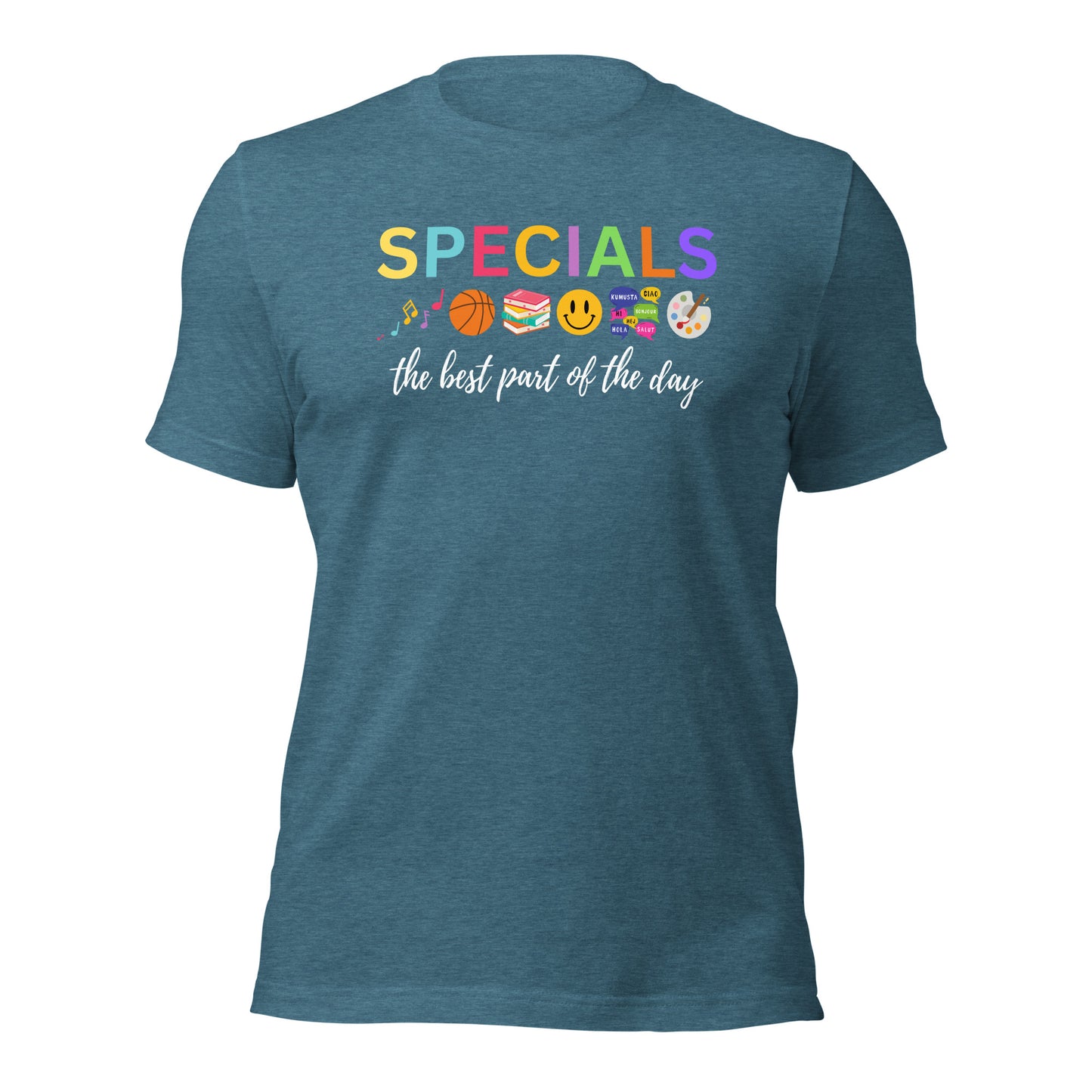 Specials Teacher Team Shirt: Art, Music, PE, Library/Media, Language/Spanish, Counselor