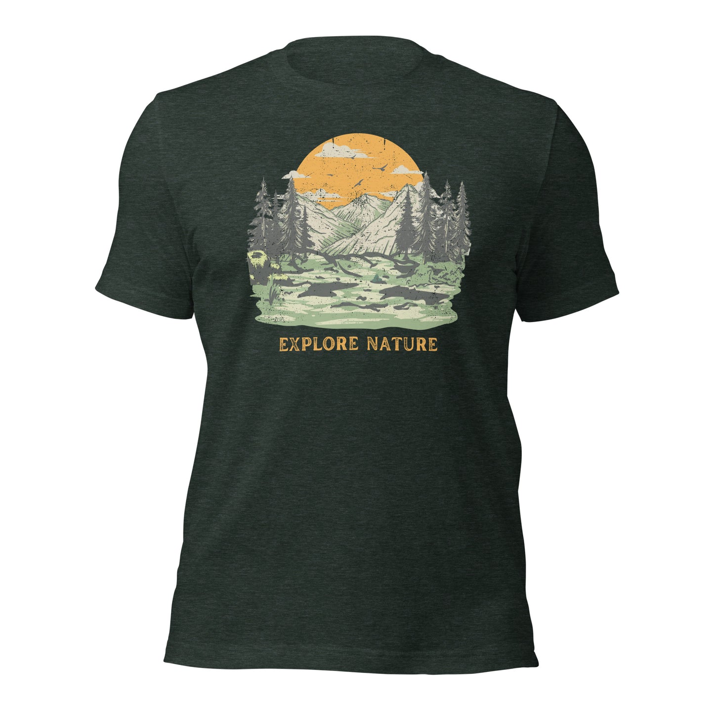 Explore Nature Shirt Mountain Shirt Hiking Shirt Camping Shirt Get Outside Tshirt