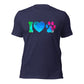 I Love Dogs Shirt Paw Print Shirt