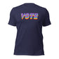 VOTE Shirt Rainbow Colors Voting Tee