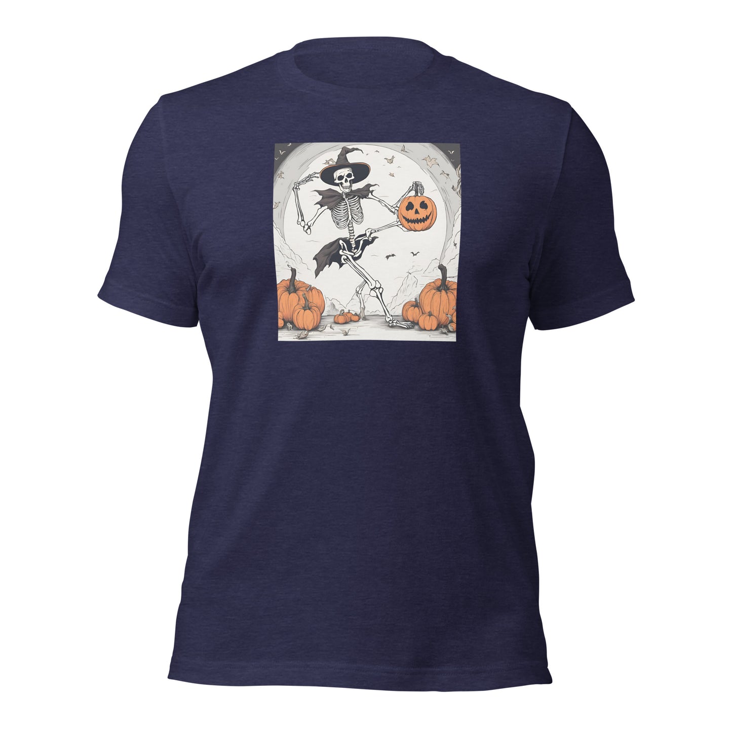 Skeleton Shirt Halloween Tee Skeleton Witch Pumpkin Shirt