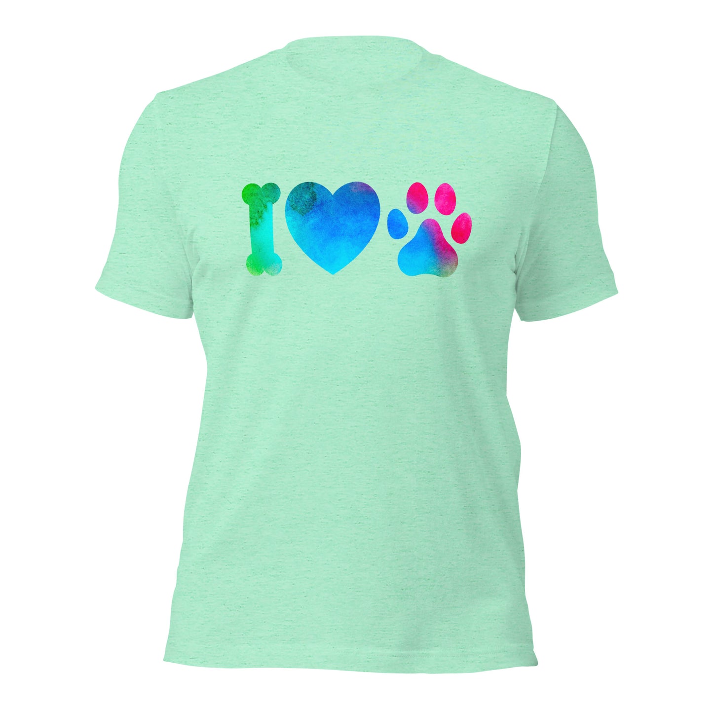 I Love Dogs Shirt Paw Print Shirt