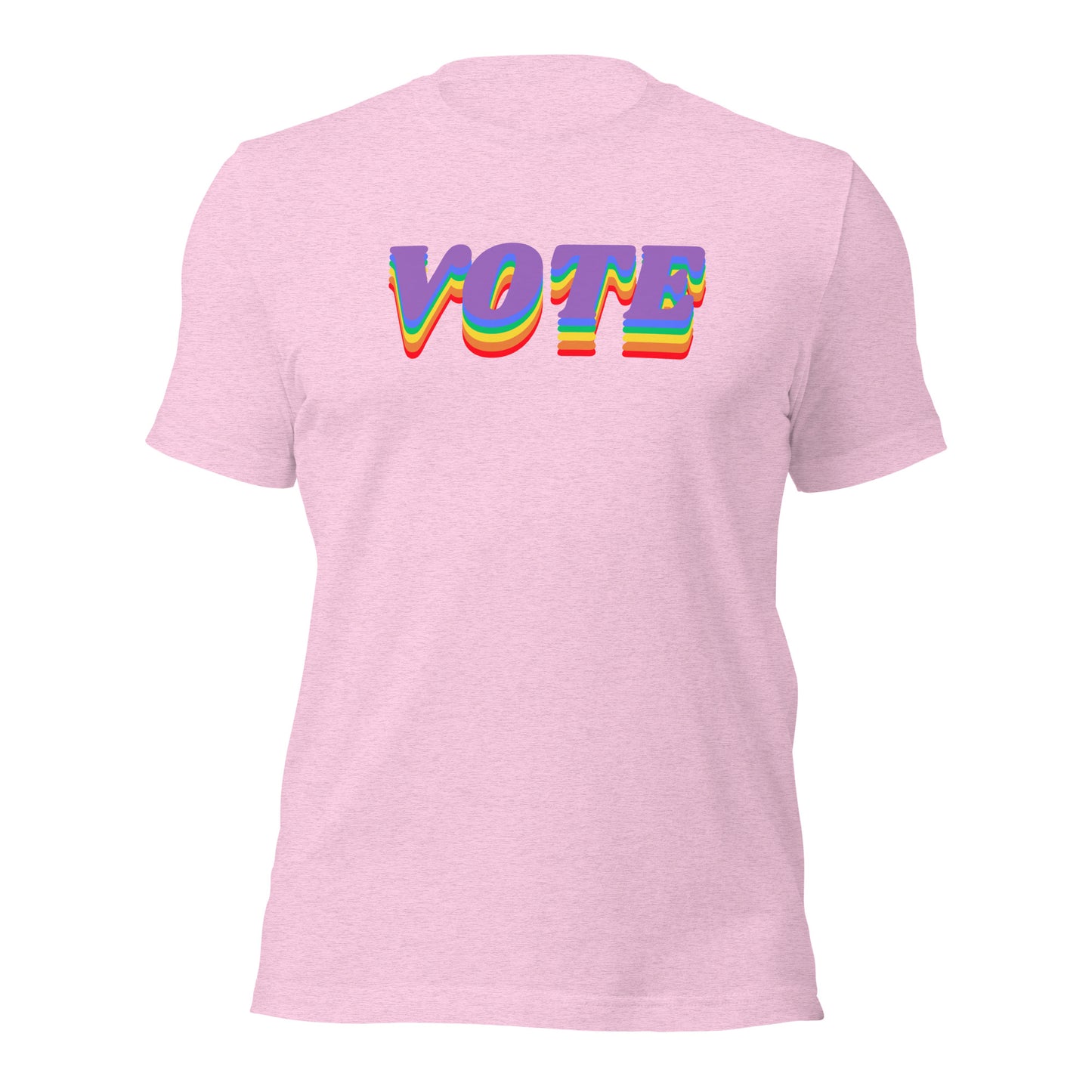 VOTE Shirt Rainbow Colors Voting Tee