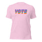 VOTE Shirt Rainbow Colors Voting Tee