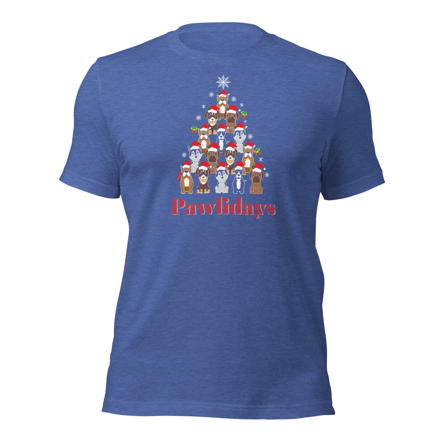 Dog Christmas Shirt Happy Pawlidays Tee