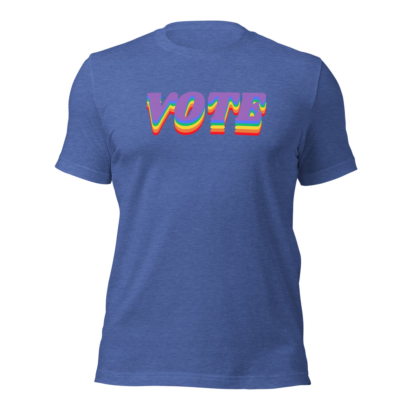 VOTE Shirt Rainbow Colors Voting Tee