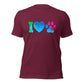 I Love Dogs Shirt Paw Print Shirt