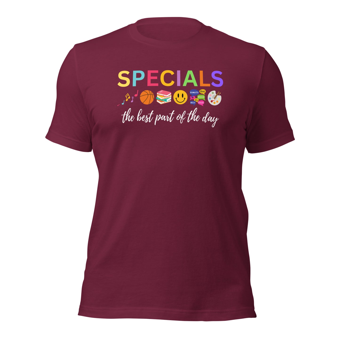 Specials Teacher Team Shirt: Art, Music, PE, Library/Media, Language/Spanish, Counselor