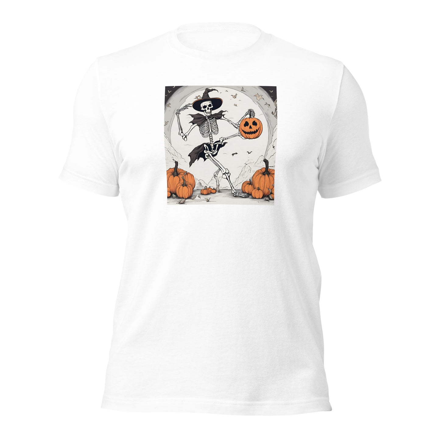 Skeleton Shirt Halloween Tee Skeleton Witch Pumpkin Shirt