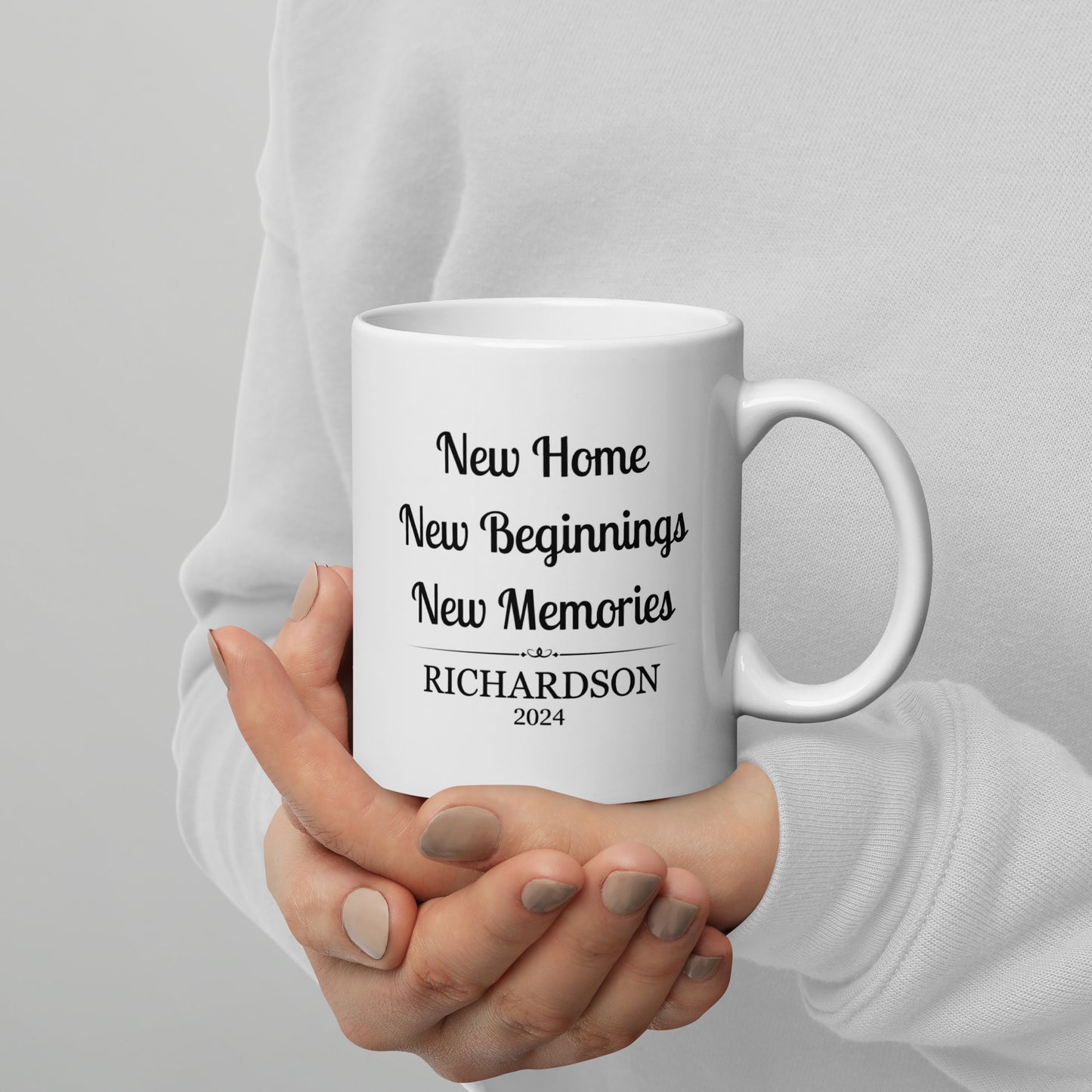 Personalized New Home Mug New Beginnings New Memories Coffee Cup Realtor Closing Gifts