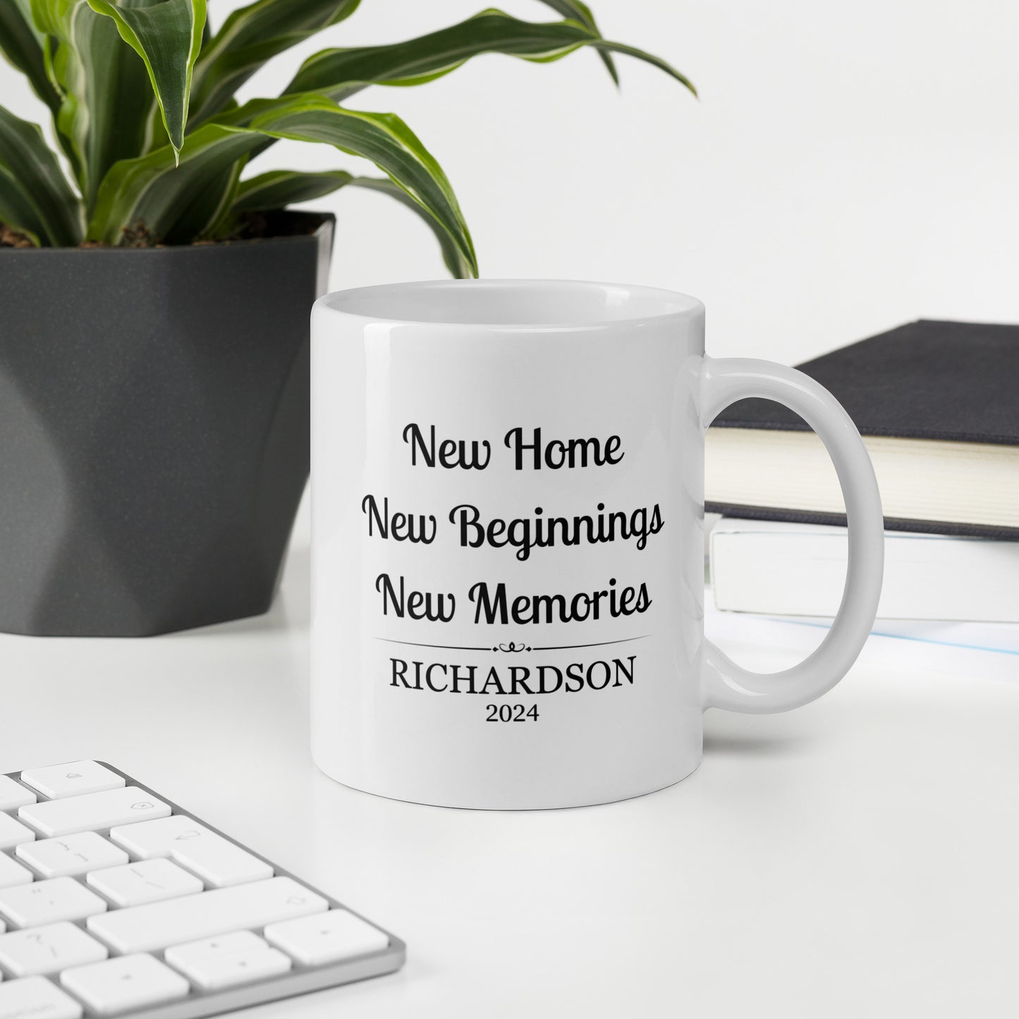 Personalized New Home Mug New Beginnings New Memories Coffee Cup Realtor Closing Gifts