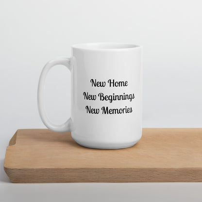 New Home Mug New Beginnings New Memories Coffee Cup Realtor Closing Gifts