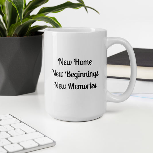 New Home Mug New Beginnings New Memories Coffee Cup Realtor Closing Gifts