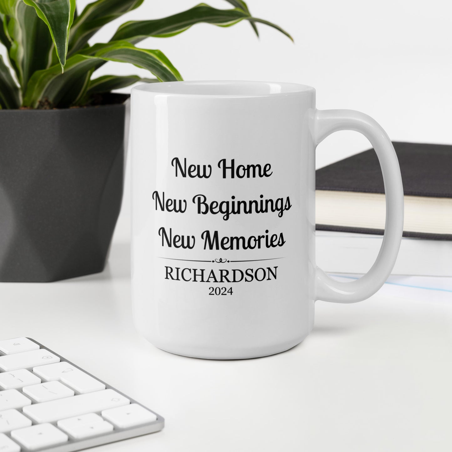 Personalized New Home Mug New Beginnings New Memories Coffee Cup Realtor Closing Gifts