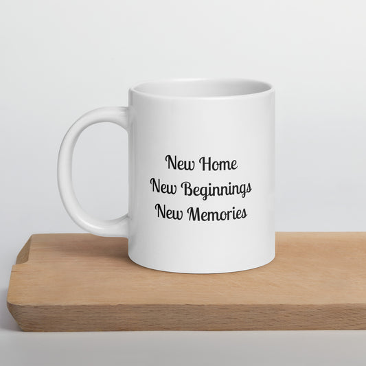 New Home Mug New Beginnings New Memories Coffee Cup Realtor Closing Gifts