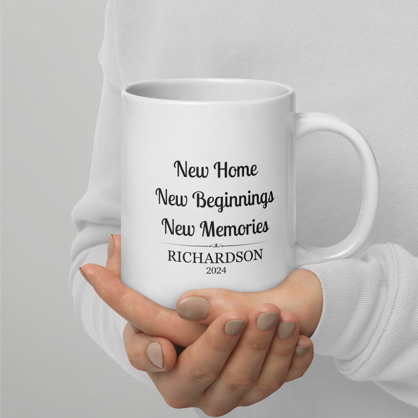 Personalized New Home Mug New Beginnings New Memories Coffee Cup Realtor Closing Gifts