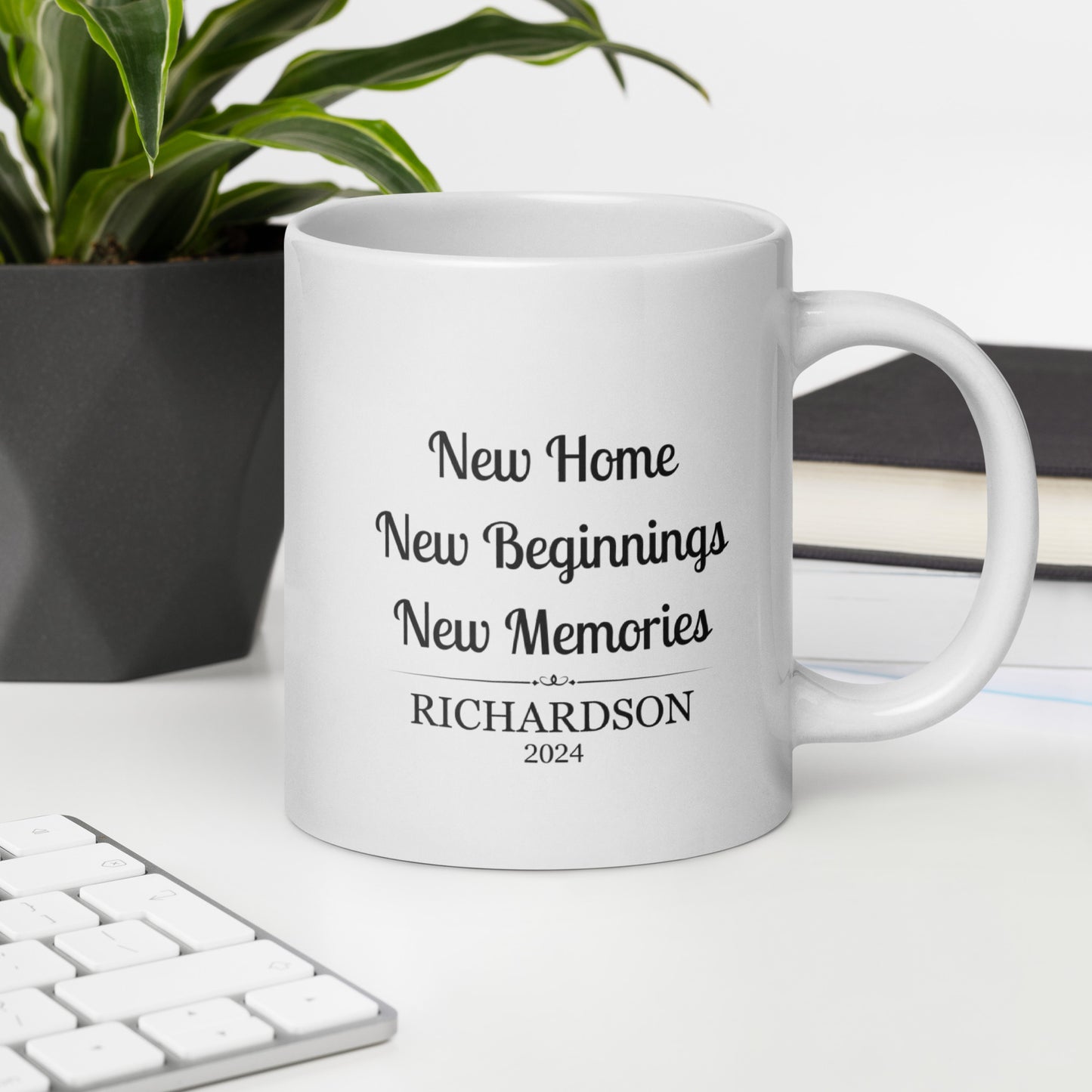 Personalized New Home Mug New Beginnings New Memories Coffee Cup Realtor Closing Gifts