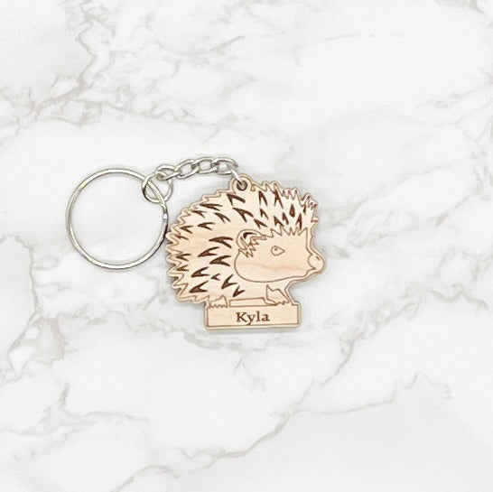 Personalized Hedgehog Bag tags / Keychains