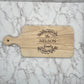 Personalized Cutting Boards and Charcuterie - B-2:  8" x 18" Rubberwood