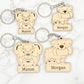 Personalized Bulldog Bag tags / Keychains