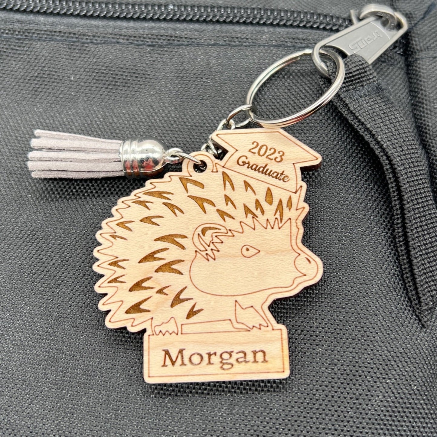 Personalized Hedgehog Keychains / Bag tags