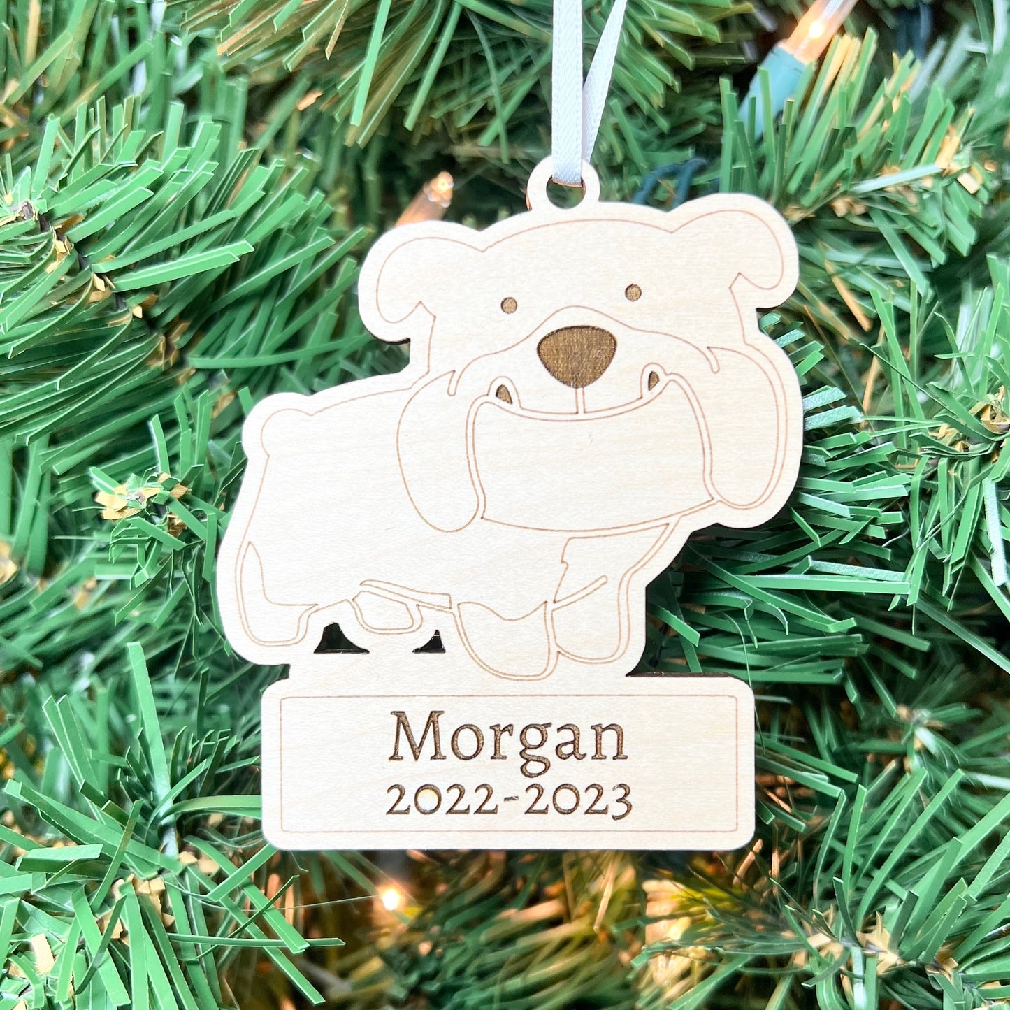 Personalized Bulldog Ornaments