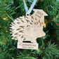 Personalized Hedgehog Ornaments