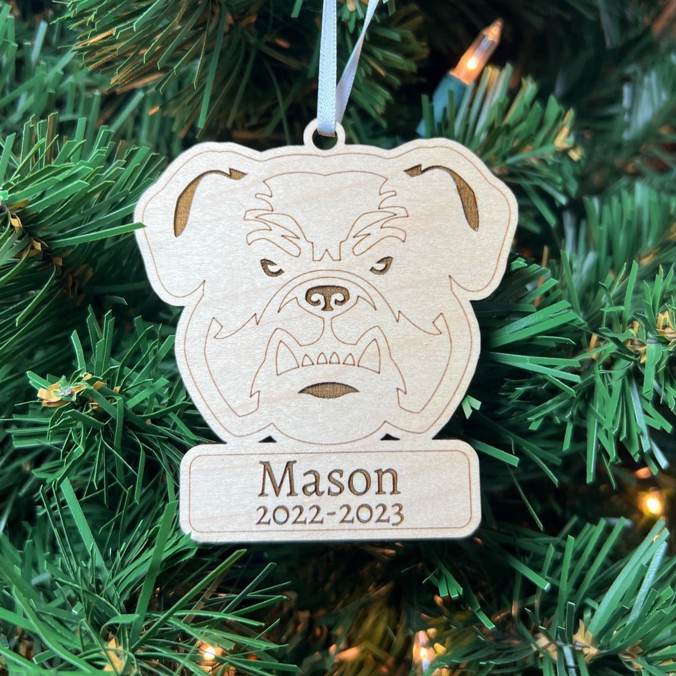 Personalized Bulldog Ornaments