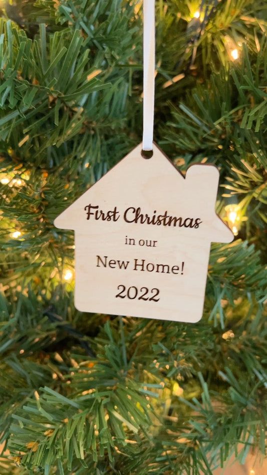 First Christmas in Our New Home Personalized Ornaments!