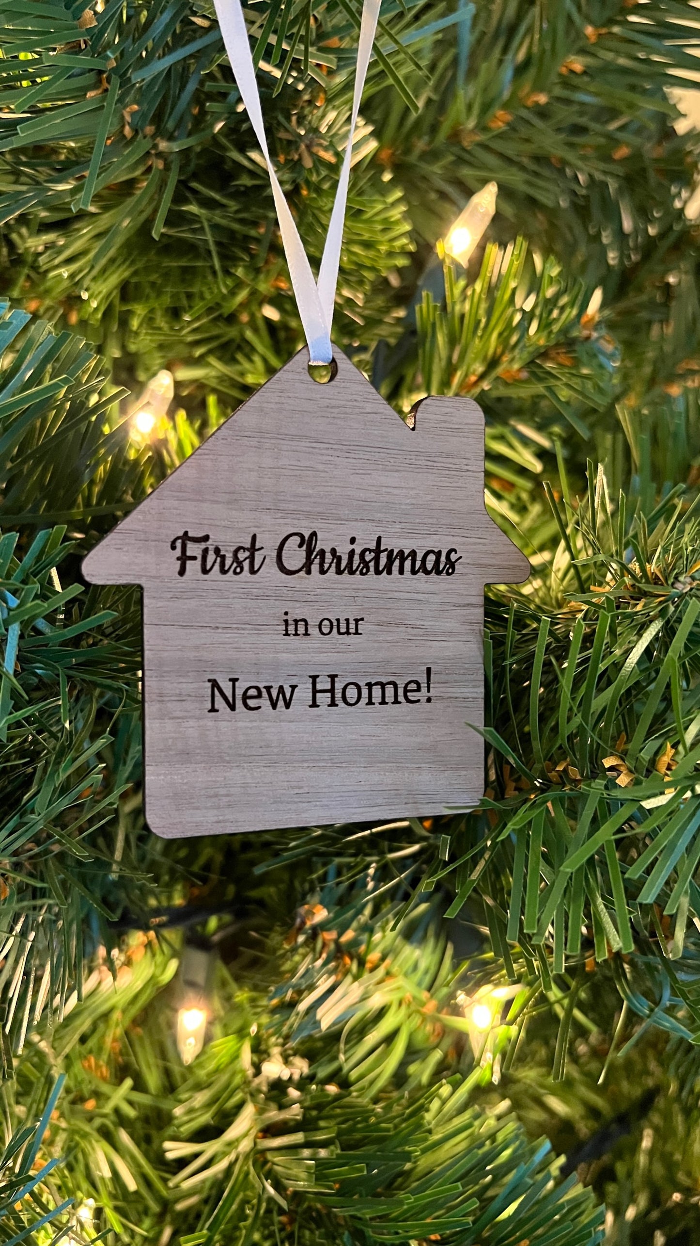 Branded First Christmas in Our New Home Personalized Ornaments!