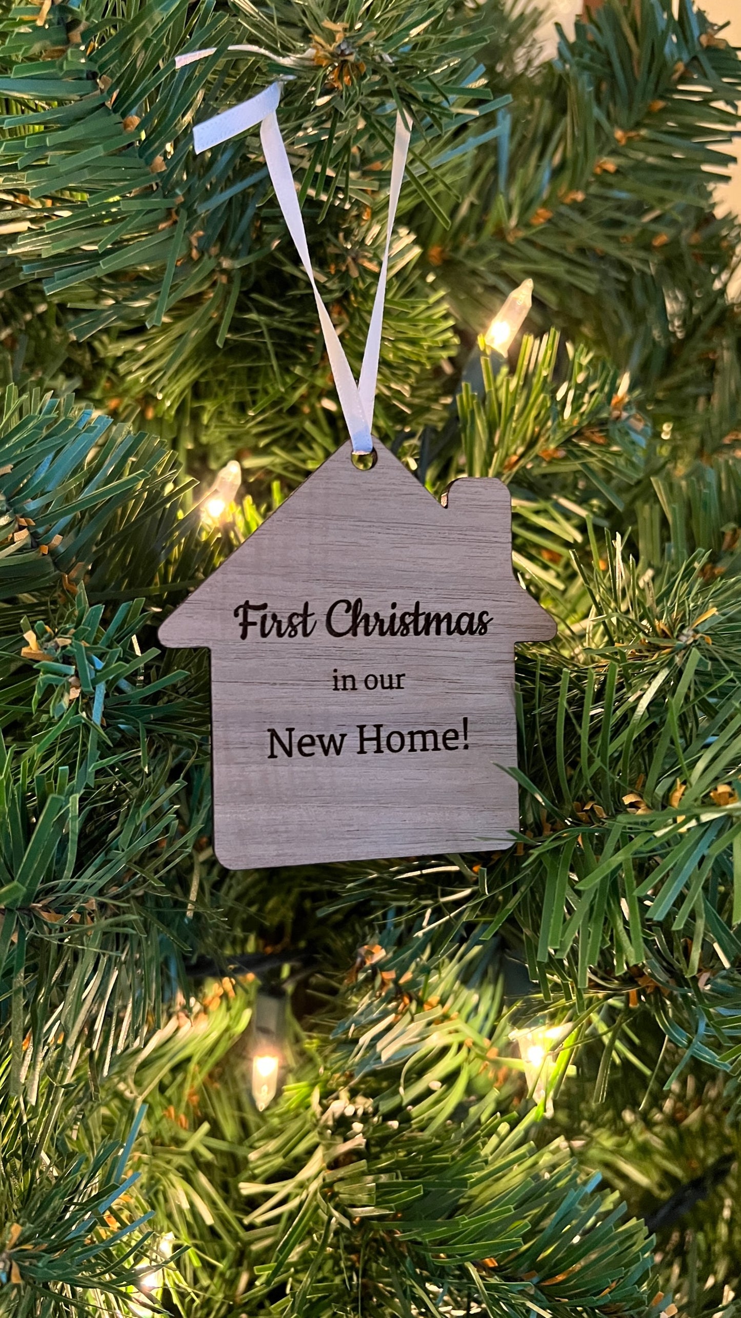 Branded First Christmas in Our New Home Personalized Ornaments!