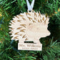 Personalized Hedgehog Ornaments