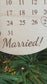 Personalized Wedding Calendar Married Ornament