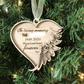 Personalized Angel Heart Remembrance Ornament