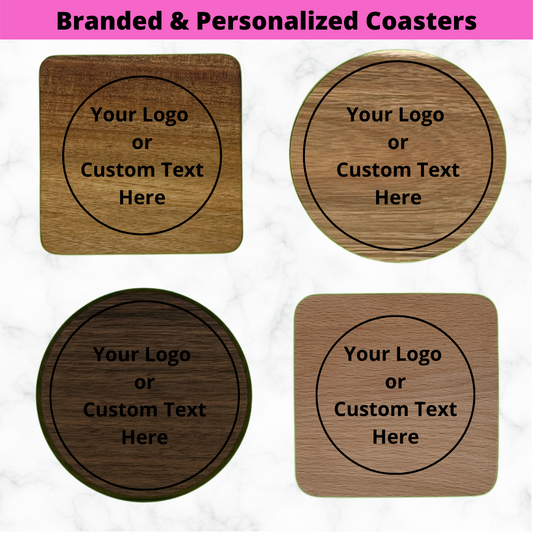 Branded & Personalized Logo Coasters