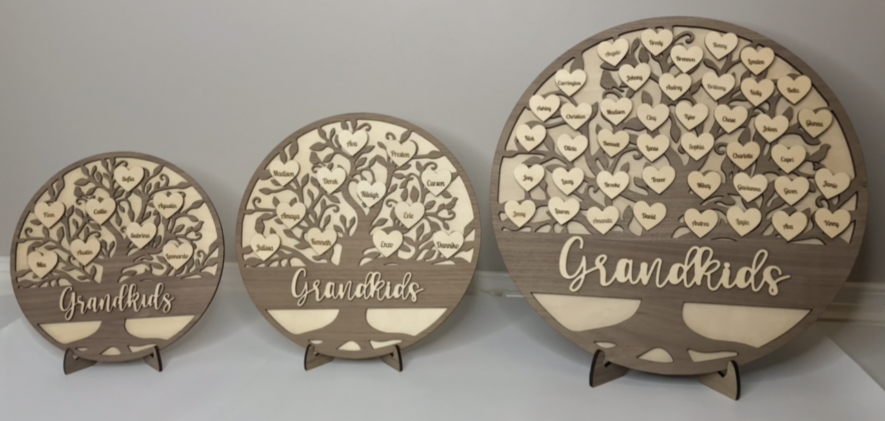 Personalized Family Tree / Grandkids Display