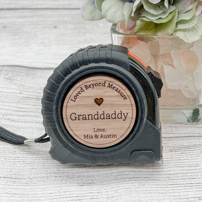 Personalized Tape Measure Gift for Dads and Grandads