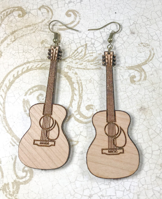Acoustic Guitar Earrings