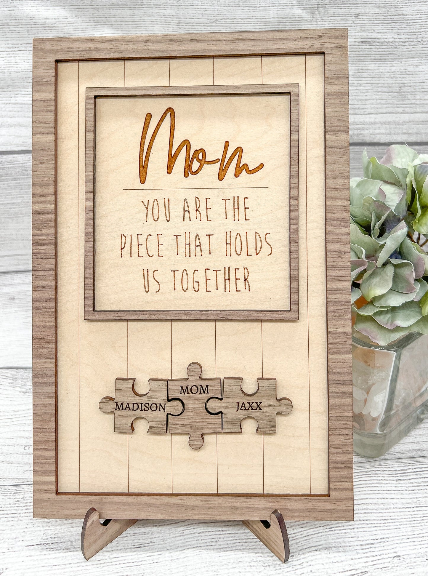 Personalized Mom Puzzle Display