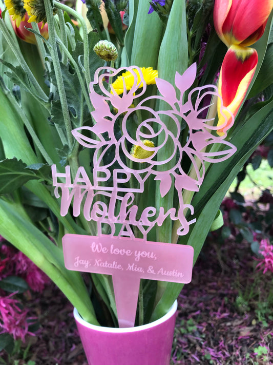 Personalized Mother’s Day Flower Pick