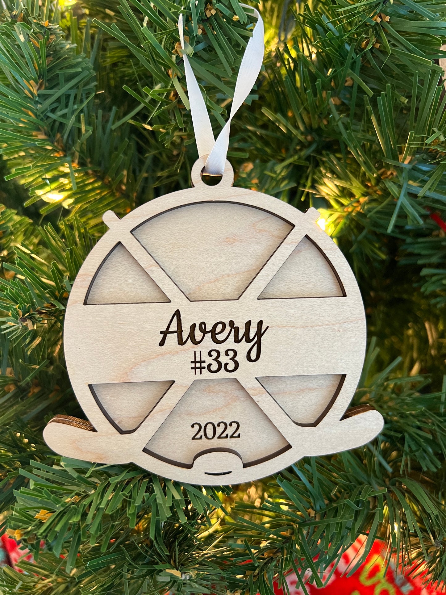 Personalized Hockey Ornaments