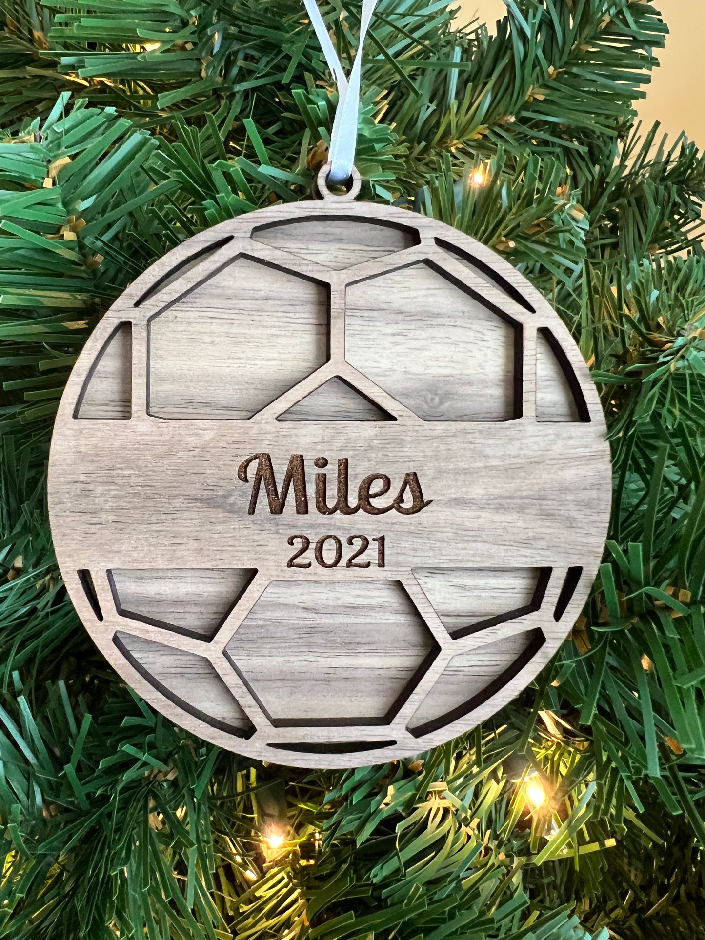 Personalized Soccer Ornament