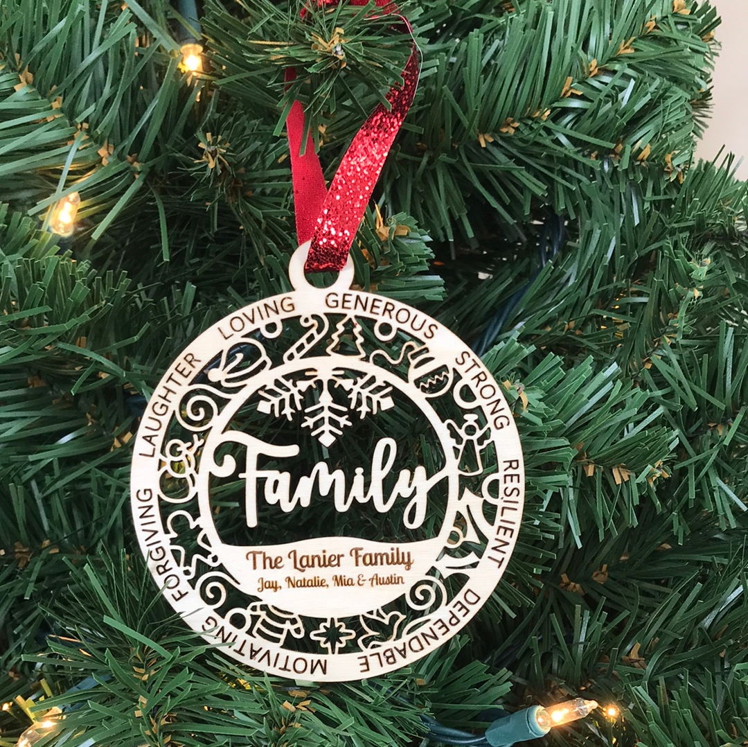 Personalized Family Ornaments!