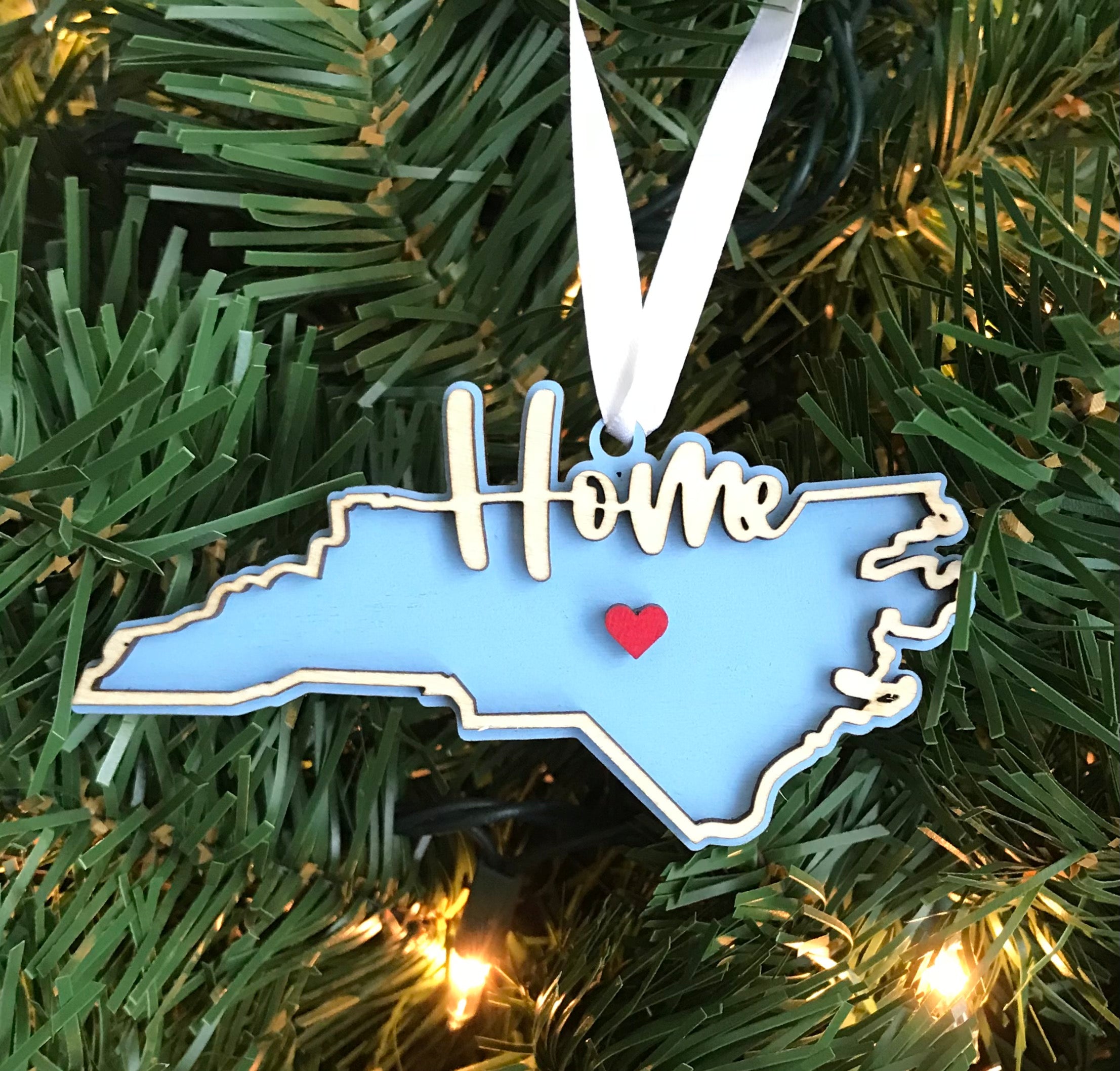 North Carolina Home Ornament – The Knotty Walnut